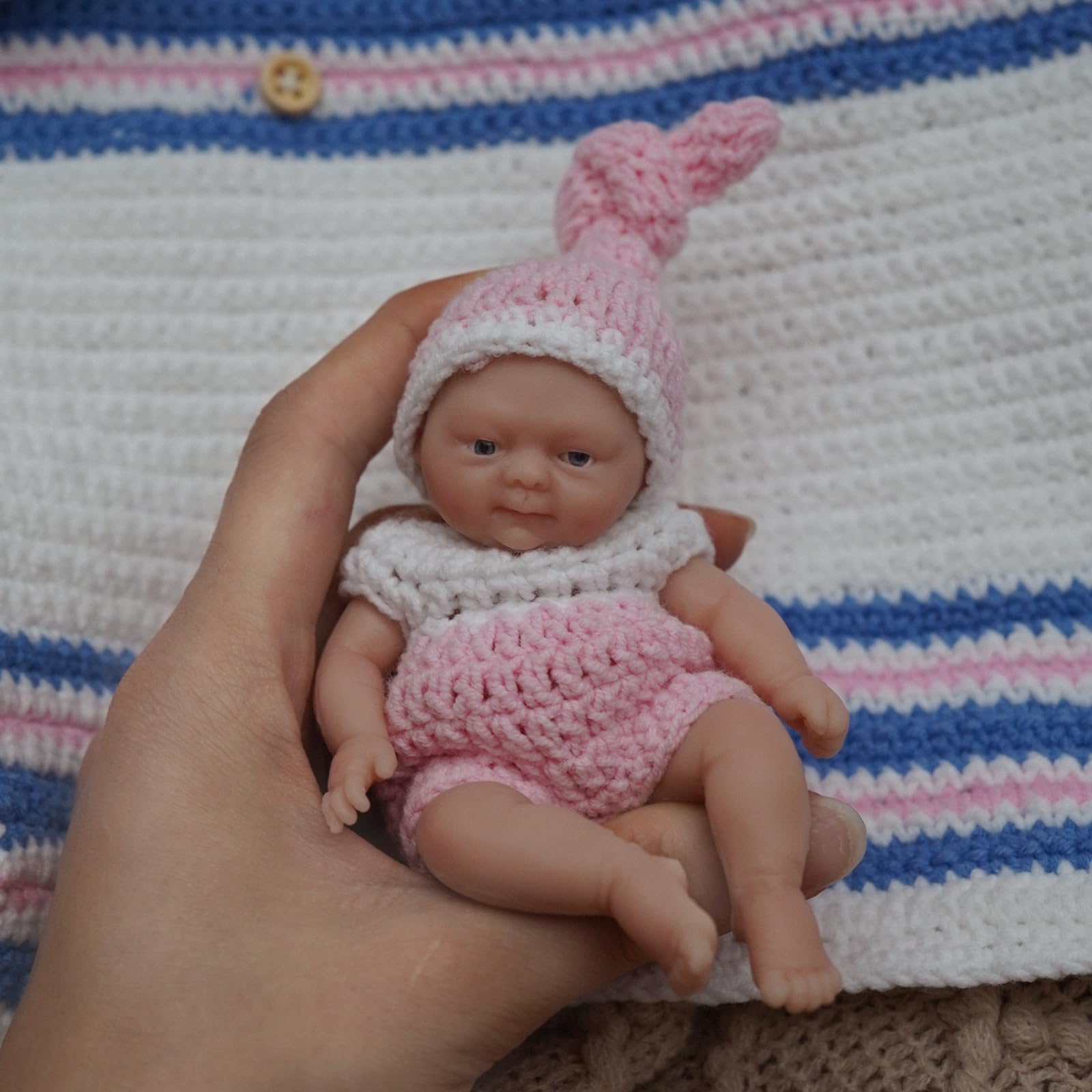 Amazon | MYREBABY 4.5インチ ミニリボーンベビードール シリコン